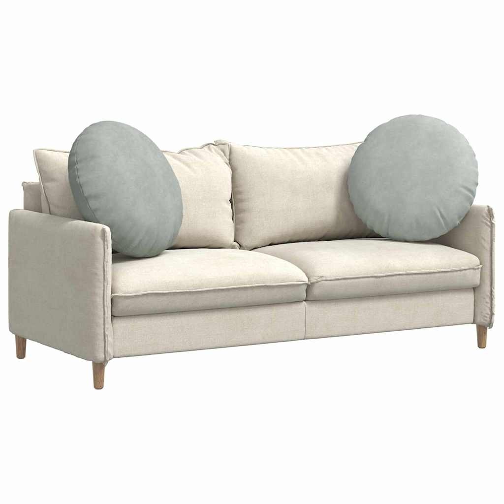 VidaXL Zitkussens 2 pcs Lichtgrijs Ø 40 x 13 cm Fluweel