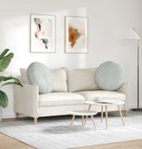 VidaXL Zitkussens 2 pcs Lichtgrijs Ø 40 x 13 cm Fluweel