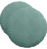 VidaXL Zitkussens 2 pcs Zeegroen Ø 40 x 13 cm Fluweel