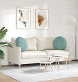 VidaXL Zitkussens 2 pcs Zeegroen Ø 40 x 13 cm Fluweel