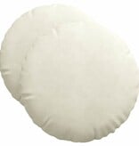 VidaXL Zitkussens 2 pcs Crème Ø 40 x 13 cm Fluweel