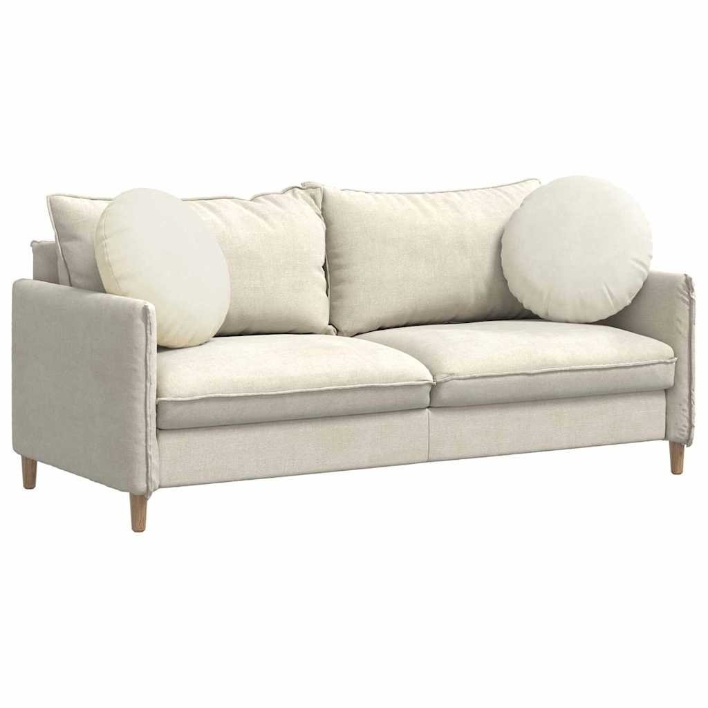 VidaXL Zitkussens 2 pcs Crème Ø 40 x 13 cm Fluweel