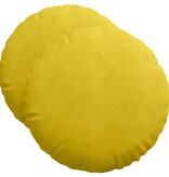 VidaXL Zitkussens 2 pcs Geel Ø 40 x 13 cm Fluweel