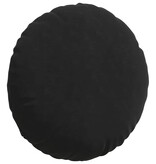 VidaXL Zitkussens 2 pcs Zwart Ø 40 x 13 cm Fluweel