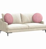 VidaXL Zitkussens 2 pcs Roze Ø 40 x 13 cm Fluweel