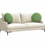 VidaXL Zitkussens 2 pcs Lichtgroen Ø 40 x 13 cm Fluweel