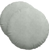 VidaXL Zitkussens 2 pcs Lichtgrijs Ø 40 x 13 cm Fluweel