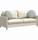 VidaXL Zitkussens 2 pcs Lichtgrijs Ø 40 x 13 cm Fluweel