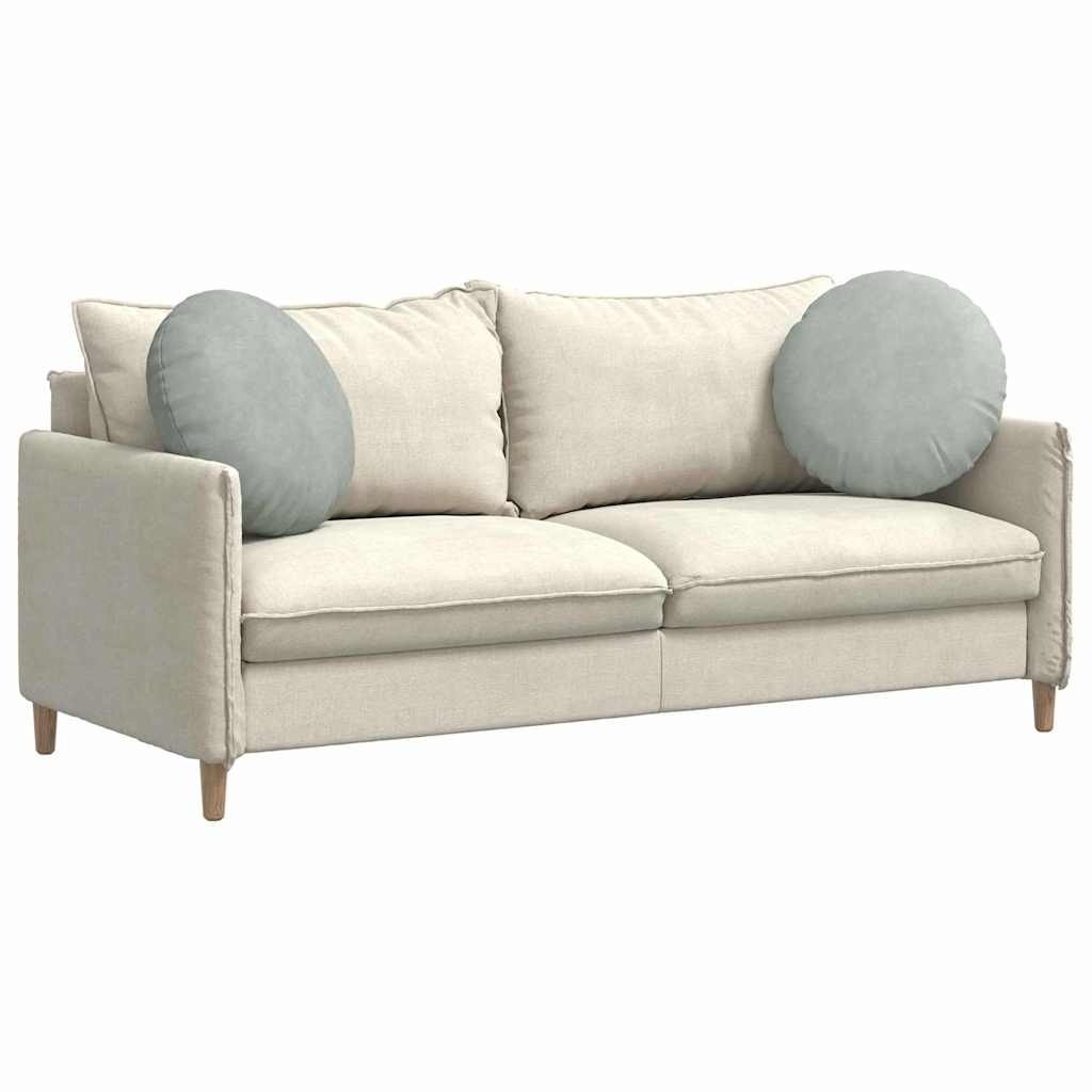 VidaXL Zitkussens 2 pcs Lichtgrijs Ø 40 x 13 cm Fluweel