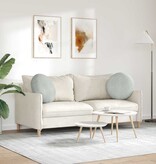 VidaXL Zitkussens 2 pcs Lichtgrijs Ø 40 x 13 cm Fluweel