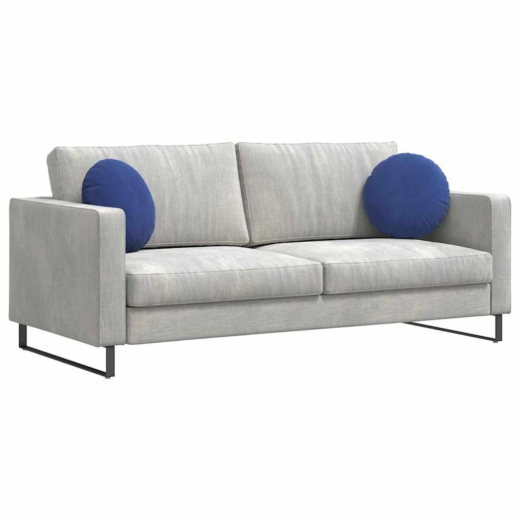 VidaXL Zitkussens 2 pcs Politieblauw Ø 40 x 13 cm Fluweel