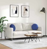 VidaXL Zitkussens 2 pcs Politieblauw Ø 40 x 13 cm Fluweel