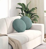 VidaXL Zitkussens 2 pcs Zeegroen Ø 40 x 13 cm Fluweel