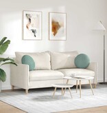 VidaXL Zitkussens 2 pcs Zeegroen Ø 40 x 13 cm Fluweel