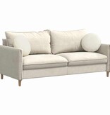 VidaXL Zitkussens 2 pcs Crème Ø 40 x 13 cm Fluweel