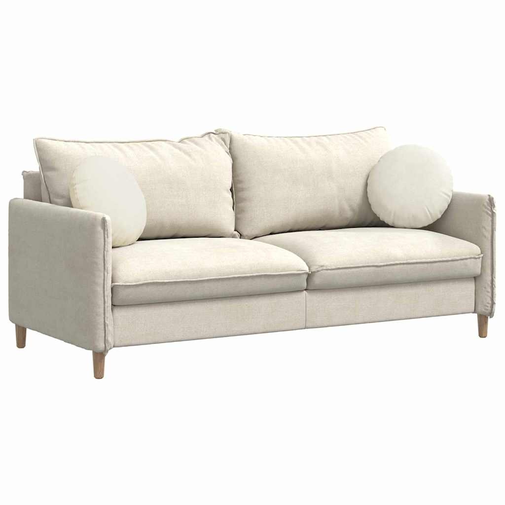 VidaXL Zitkussens 2 pcs Crème Ø 40 x 13 cm Fluweel