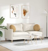 VidaXL Zitkussens 2 pcs Bruin Ø 40 x 13 cm Fluweel