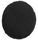 VidaXL Zitkussens 2 pcs Zwart Ø 40 x 13 cm Fluweel