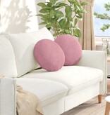 VidaXL Zitkussens 2 pcs Roze Ø 40 x 13 cm Fluweel
