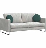 VidaXL Zitkussens 2 pcs Donkergroen Ø 40 x 13 cm Fluweel