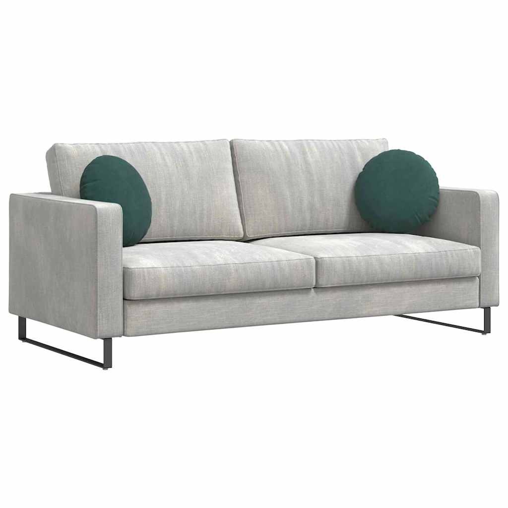 VidaXL Zitkussens 2 pcs Donkergroen Ø 40 x 13 cm Fluweel