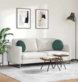 VidaXL Zitkussens 2 pcs Donkergroen Ø 40 x 13 cm Fluweel