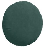 VidaXL Zitkussens 2 pcs Donkergroen Ø 40 x 13 cm Fluweel