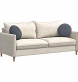 VidaXL Zitkussens 2 pcs Donkergrijs Ø 40 x 13 cm Fluweel