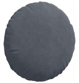 VidaXL Zitkussens 2 pcs Donkergrijs Ø 40 x 13 cm Fluweel