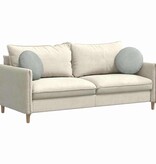 VidaXL Zitkussens 2 pcs Lichtgrijs Ø 40 x 13 cm Fluweel