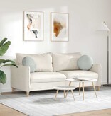 VidaXL Zitkussens 2 pcs Lichtgrijs Ø 40 x 13 cm Fluweel