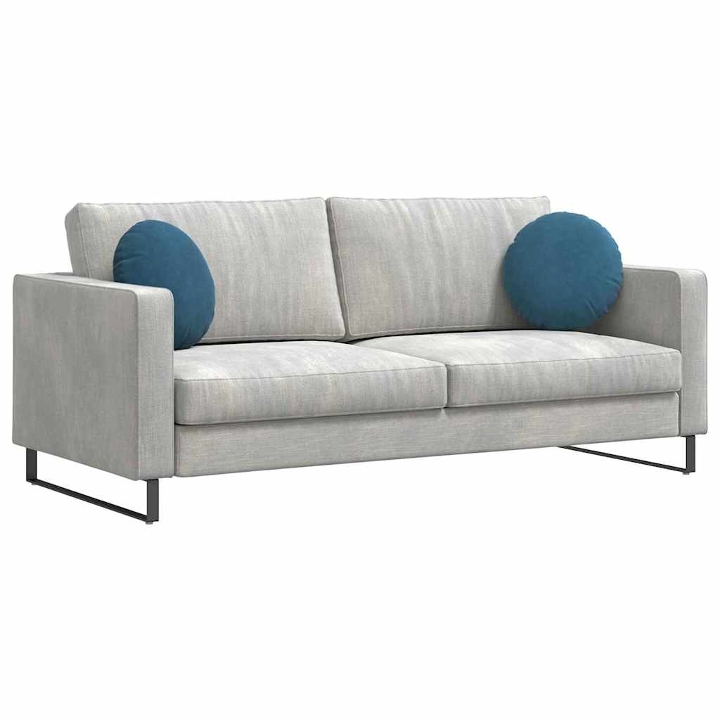 VidaXL Zitkussens 2 pcs Blauw Ø 40 x 13 cm Fluweel