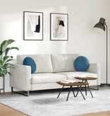 VidaXL Zitkussens 2 pcs Blauw Ø 40 x 13 cm Fluweel