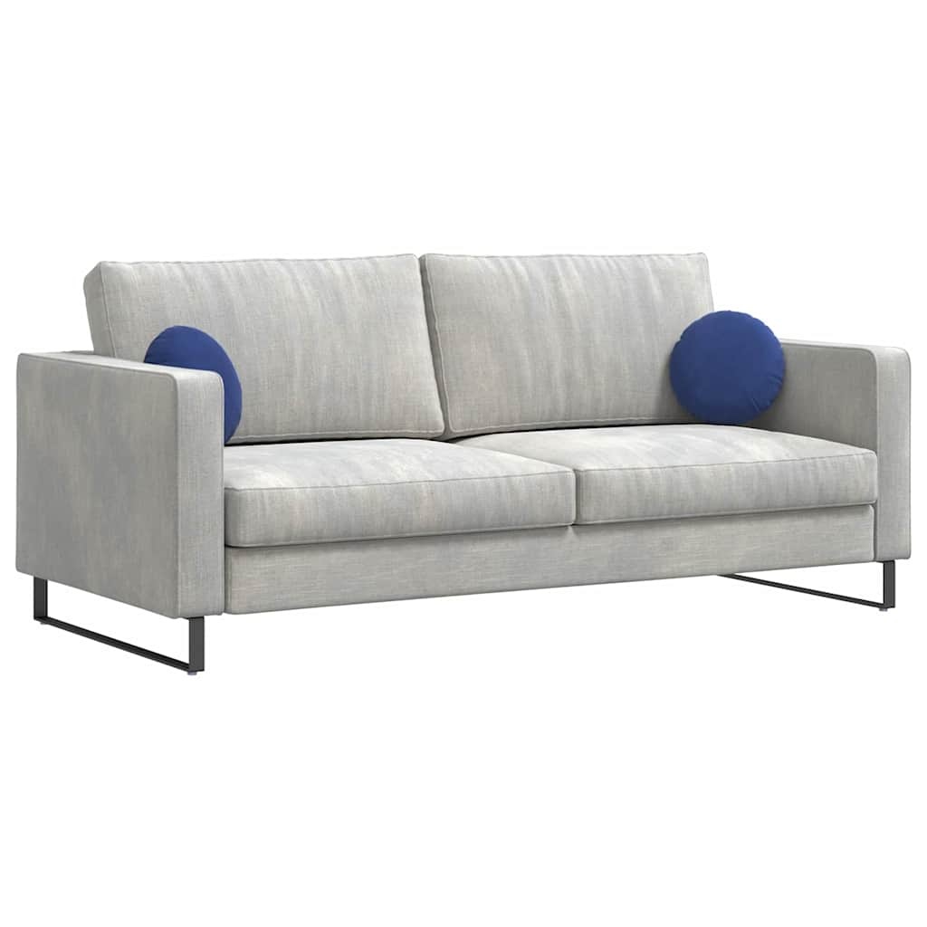 VidaXL Zitkussens 2 pcs Politieblauw Ø 40 x 13 cm Fluweel