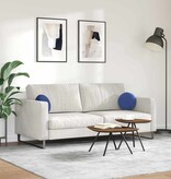 VidaXL Zitkussens 2 pcs Politieblauw Ø 40 x 13 cm Fluweel