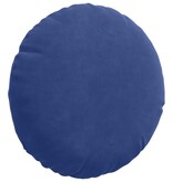 VidaXL Zitkussens 2 pcs Politieblauw Ø 40 x 13 cm Fluweel