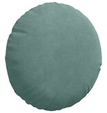 VidaXL Zitkussens 2 pcs Zeegroen Ø 40 x 13 cm Fluweel