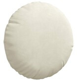 VidaXL Zitkussens 2 pcs Crème Ø 40 x 13 cm Fluweel