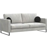 VidaXL Zitkussens 2 pcs Zwart Ø 40 x 13 cm Fluweel