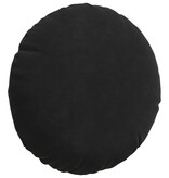 VidaXL Zitkussens 2 pcs Zwart Ø 40 x 13 cm Fluweel