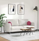 VidaXL Zitkussens 2 pcs Wijnrood Ø 40 x 13 cm Fluweel