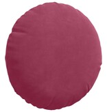 VidaXL Zitkussens 2 pcs Wijnrood Ø 40 x 13 cm Fluweel