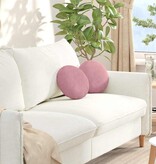 VidaXL Zitkussens 2 pcs Roze Ø 40 x 13 cm Fluweel