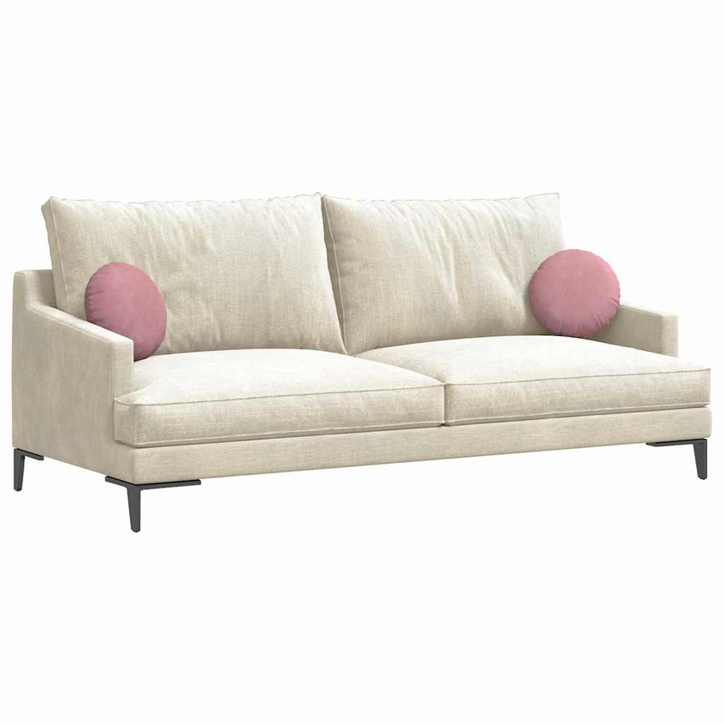 VidaXL Zitkussens 2 pcs Roze Ø 40 x 13 cm Fluweel