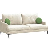 VidaXL Zitkussens 2 pcs Lichtgroen Ø 40 x 13 cm Fluweel