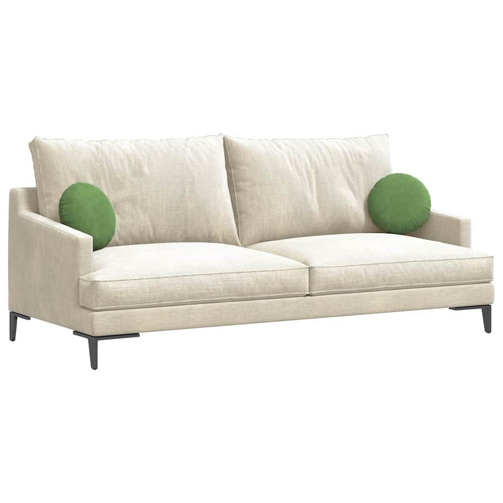 VidaXL Zitkussens 2 pcs Lichtgroen Ø 40 x 13 cm Fluweel