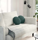 VidaXL Zitkussens 2 pcs Donkergroen Ø 40 x 13 cm Fluweel