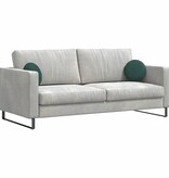 VidaXL Zitkussens 2 pcs Donkergroen Ø 40 x 13 cm Fluweel