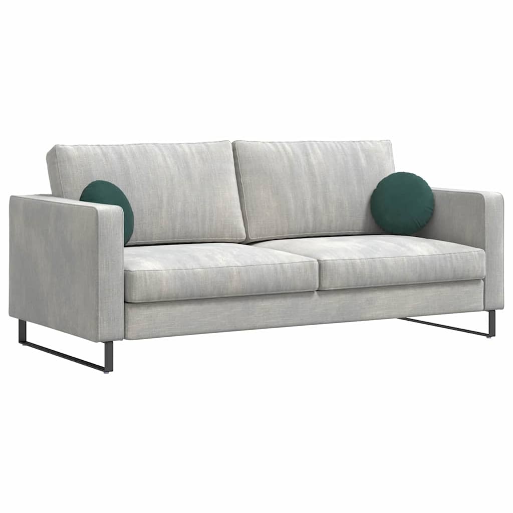 VidaXL Zitkussens 2 pcs Donkergroen Ø 40 x 13 cm Fluweel