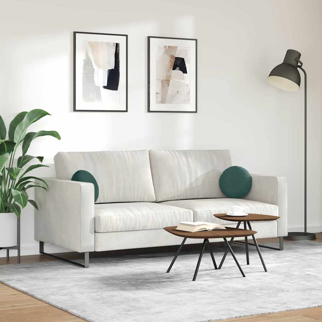 VidaXL Zitkussens 2 pcs Donkergroen Ø 40 x 13 cm Fluweel